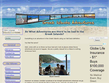 Tablet Screenshot of greek-islands-adventures.com